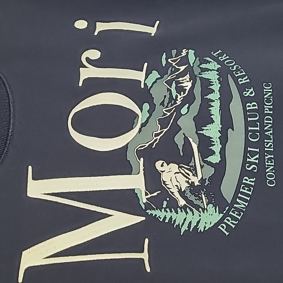 CONEY ISLAND PICNIC ST. MORITZ PREMIER SKI CLUB & RESORT GRAPHIC SWEATSHIRT NAVY - Picture 4 of 12